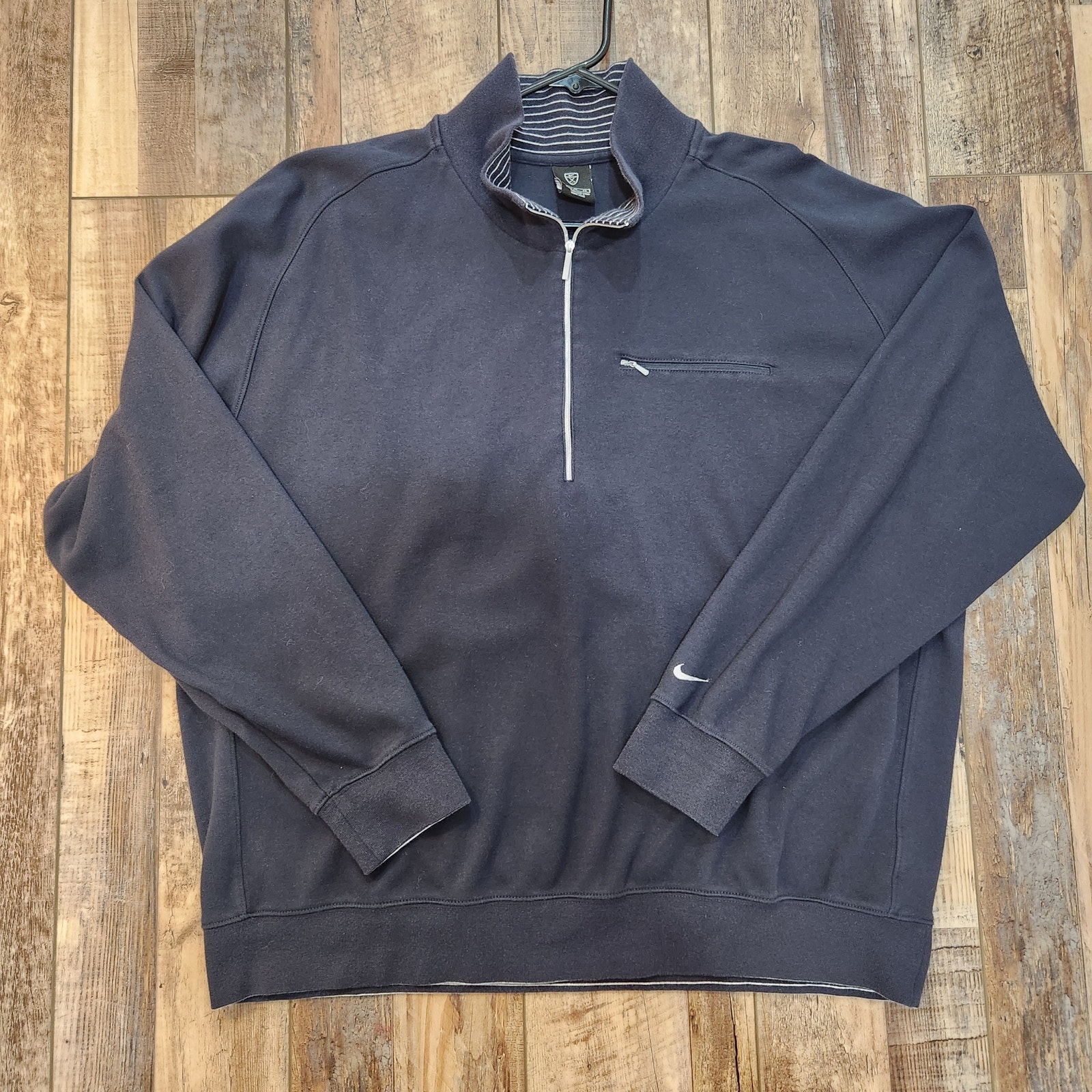 Nike Golf Quarter Zip Sweater Mens Xl Blue